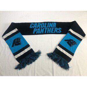 Carolina Panthers NFL Football Scarf Blue Black Logo 6.3"x 66"